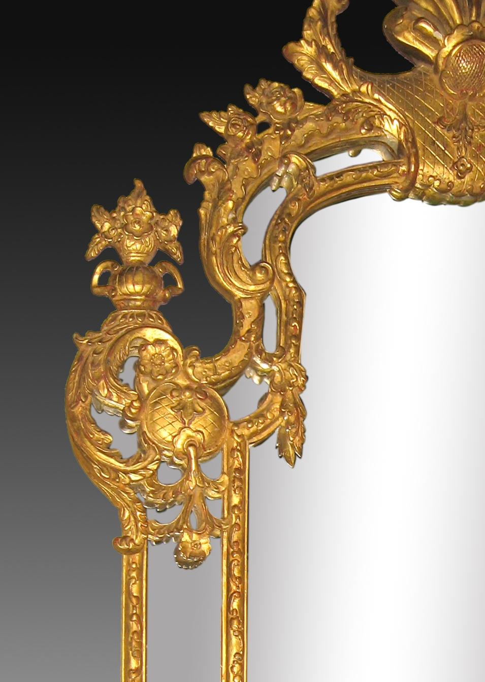 Rococo Revival Ornamental Mirror, 20th Century For Sale