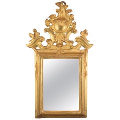 Antique Ornamental Mirror Frame, Giltwood, 18th Century