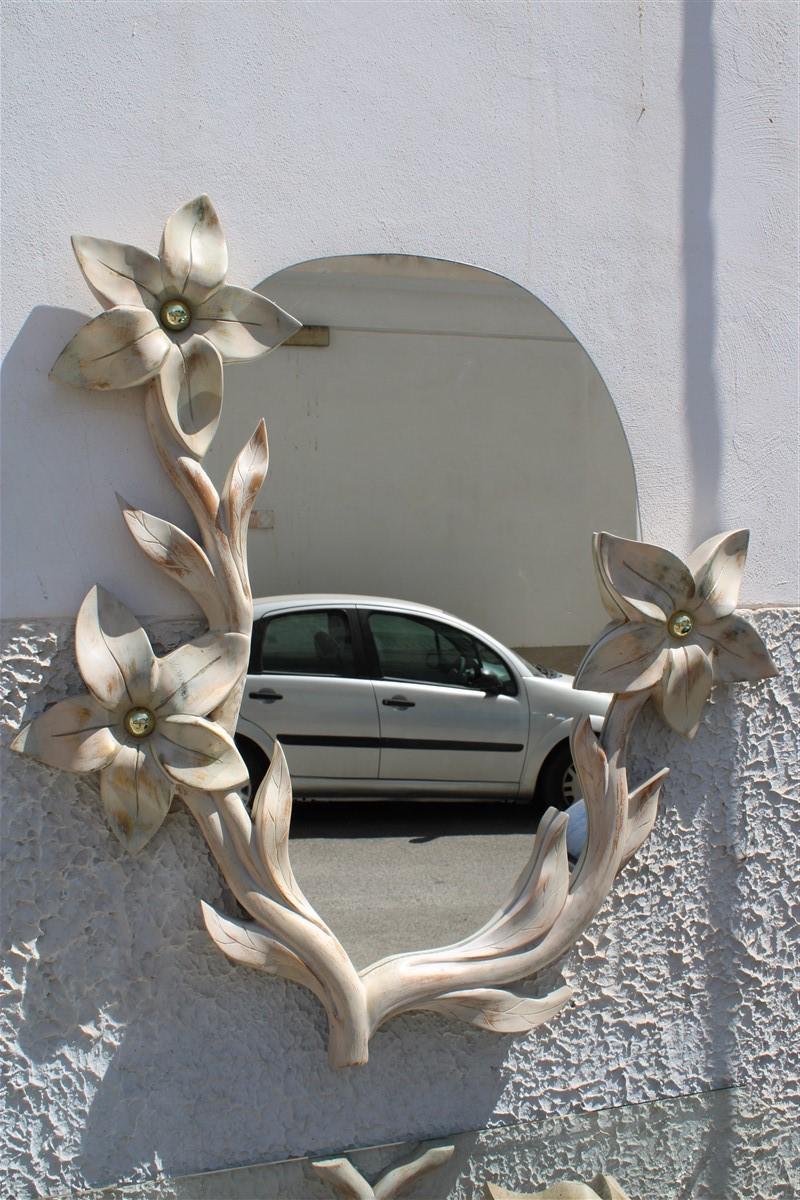 Ornamental Rare Flowers Console Whit Mirror Italian Design Tommaso Barbi Style 5