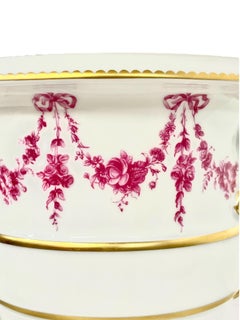 Sèvres Rare Porcelain Vase from the 'Camaïeu Carmin' Fontainebleau Service