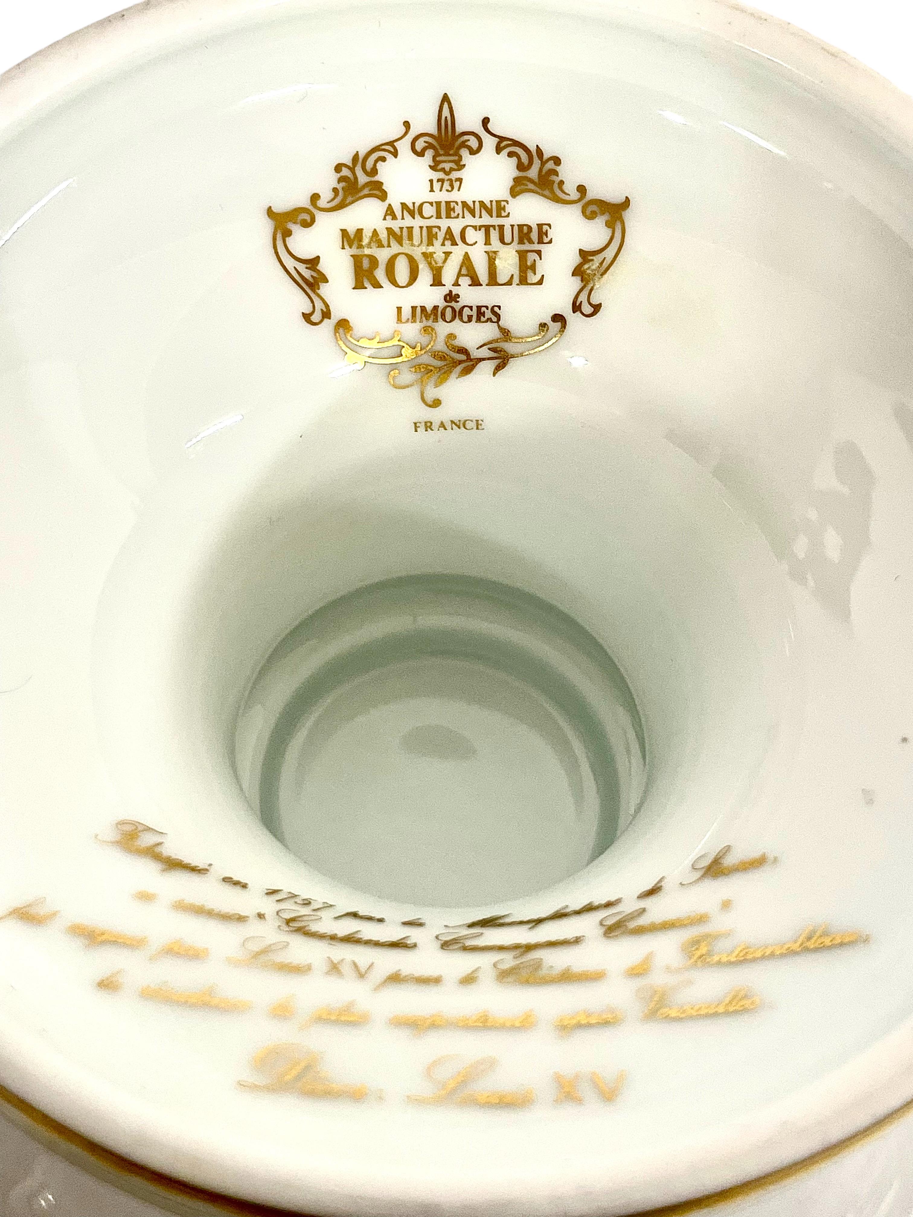 Jarrón de porcelana de Sèvres del servicio 