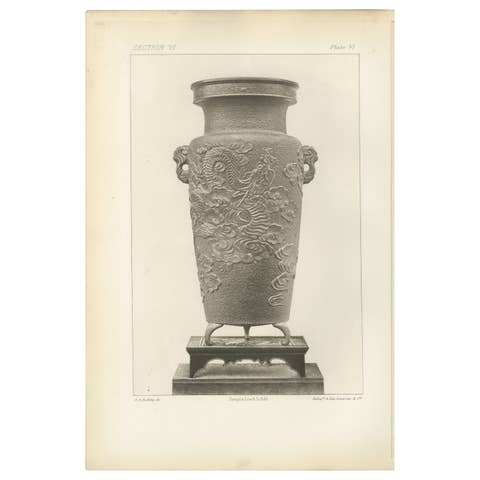 Ornamental Vase with Dragon Motif – Audsley’s Japanese Art Series, 1884