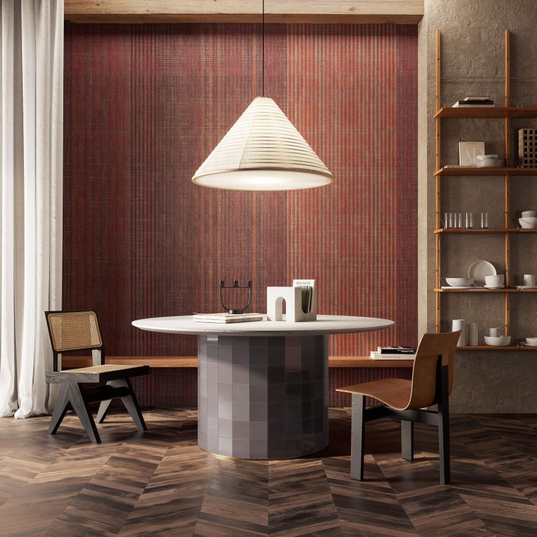 Ornami Africa Graphic Tradition Line Vinyl Wallpaper Made in Italy