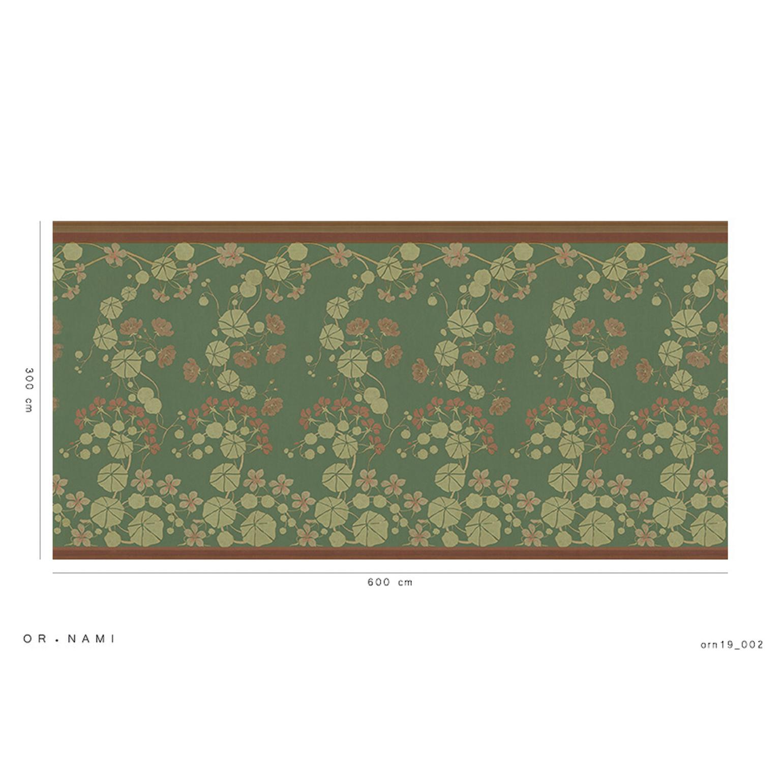 Contemporary Ornami Art Nouveau Green Vinyl Wallpaper Made in Italy Digital Printing For Sale