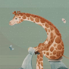 Ornami Children Elephant Giraffe Vinyl Wallpaper Made in Italy Digital Printing