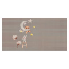 Ornami Children Stars Bear Vinyl Wallpaper Made in Italy Digital Printing