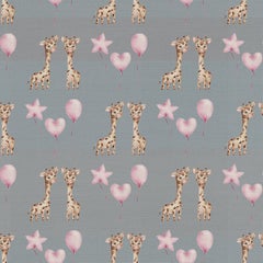 Ornami Children Stars Giraffes Vinyl Wallpaper Made in Italy Digital Printing