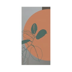 Brutalismus Geometrische Vinyl-Tapete, hergestellt in Italien, Digitaldruck