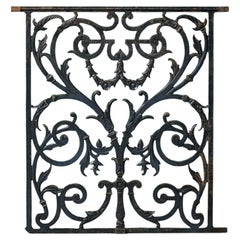 Antique Ornate 19th Century English Cast Iron Railing