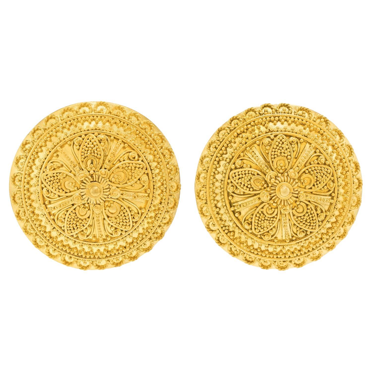 Ornate 22k Earrings