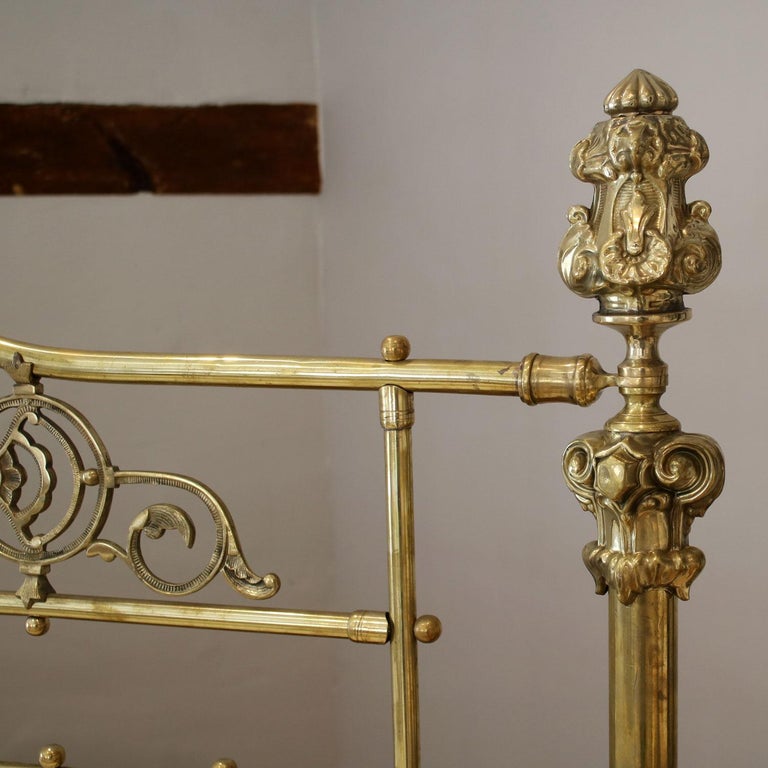 Ornate All Brass Antique Bed MK225 at 1stDibs ornate beds, ornate