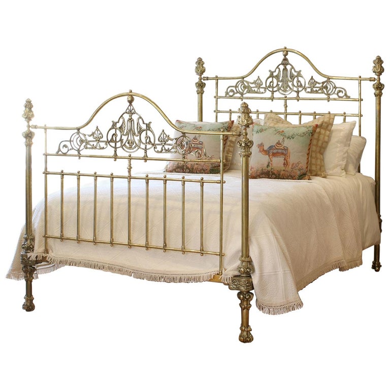 Ornate All Brass Antique Bed MK225