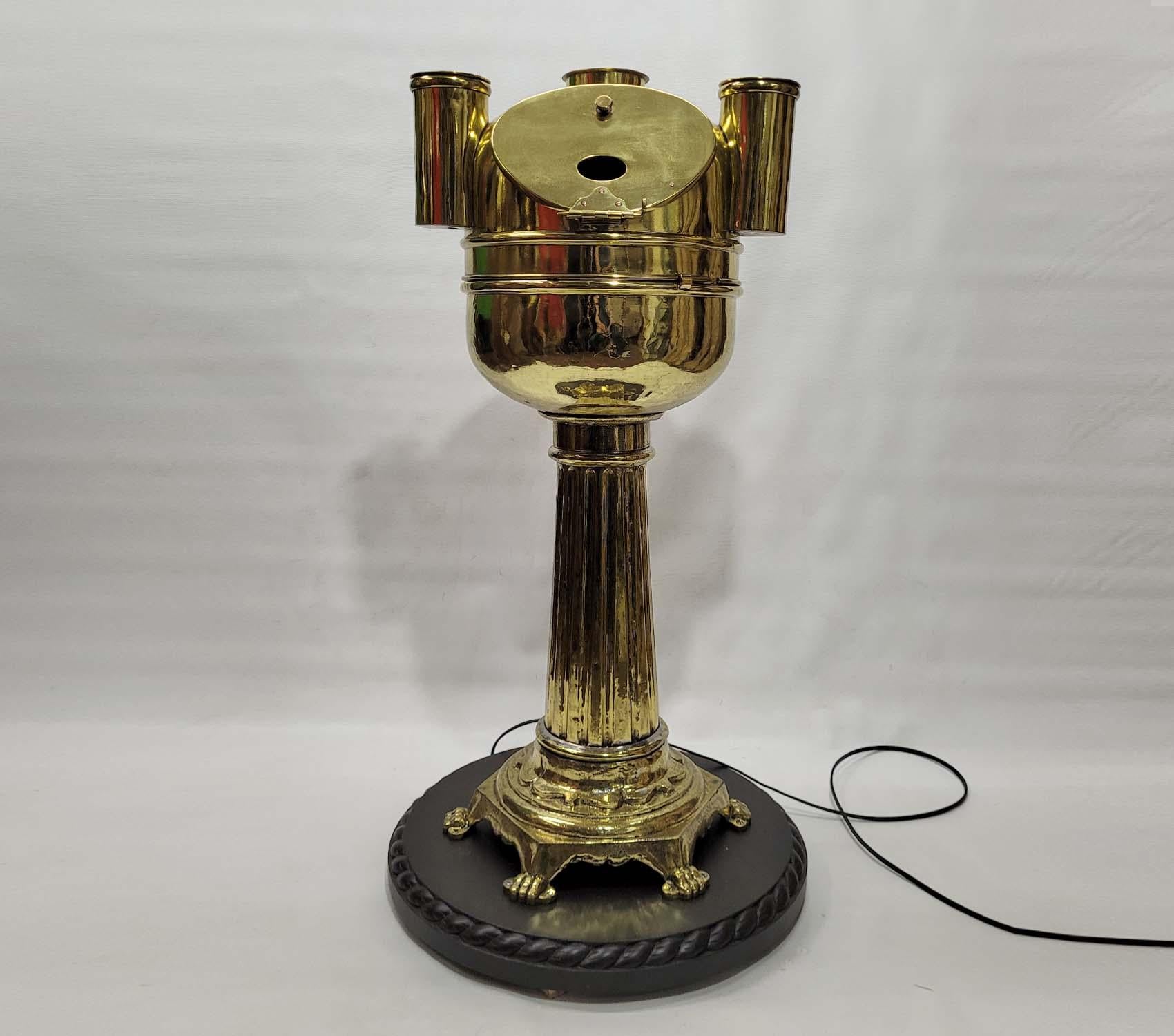 North American Ornate American Yacht Binnacle Circa 1900 For Sale