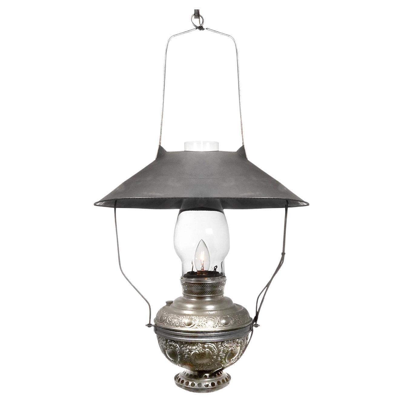 Ornate and Nickel Plated Miller Saloon Style Lantern