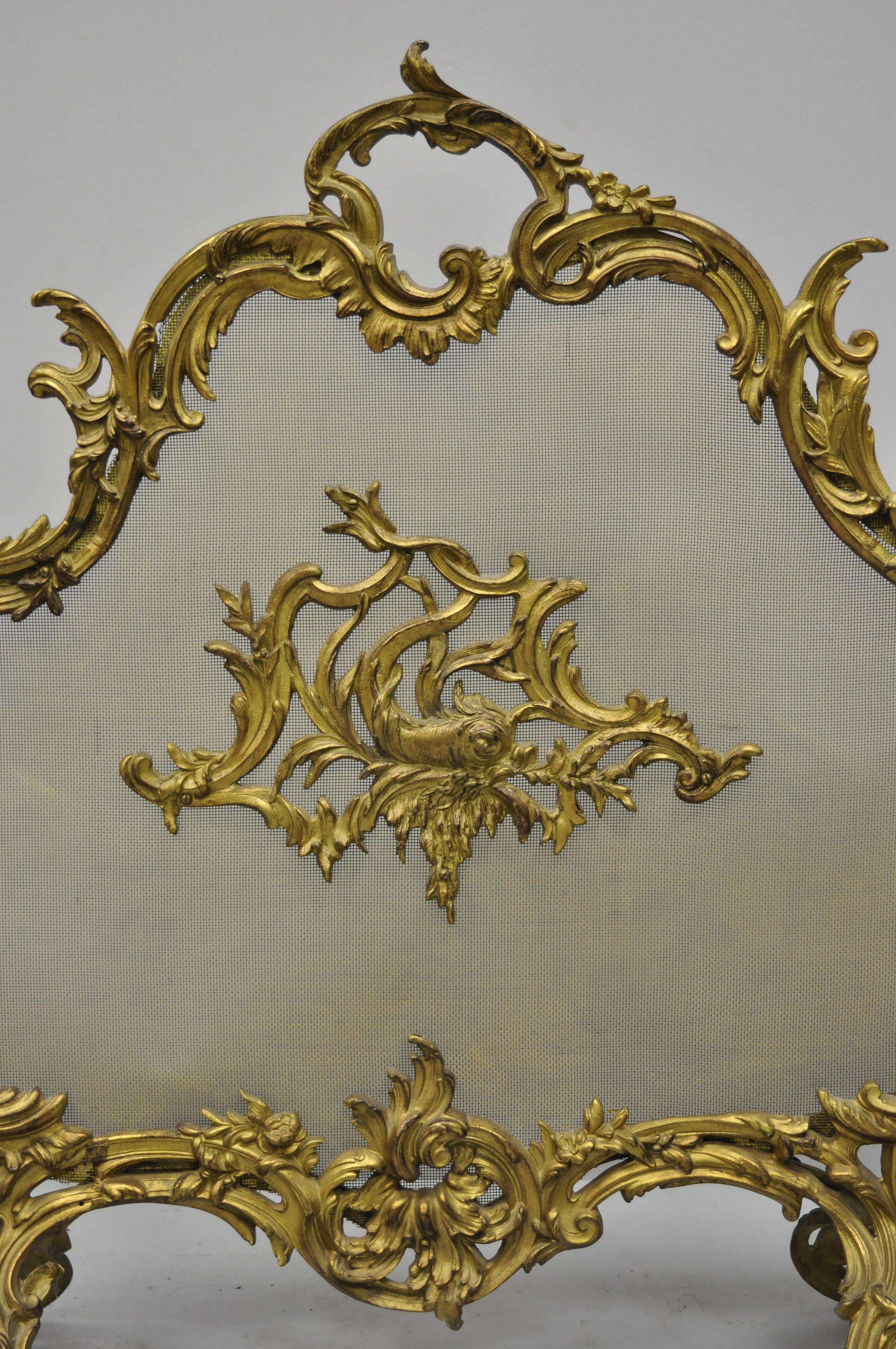 ornate fireplace screen