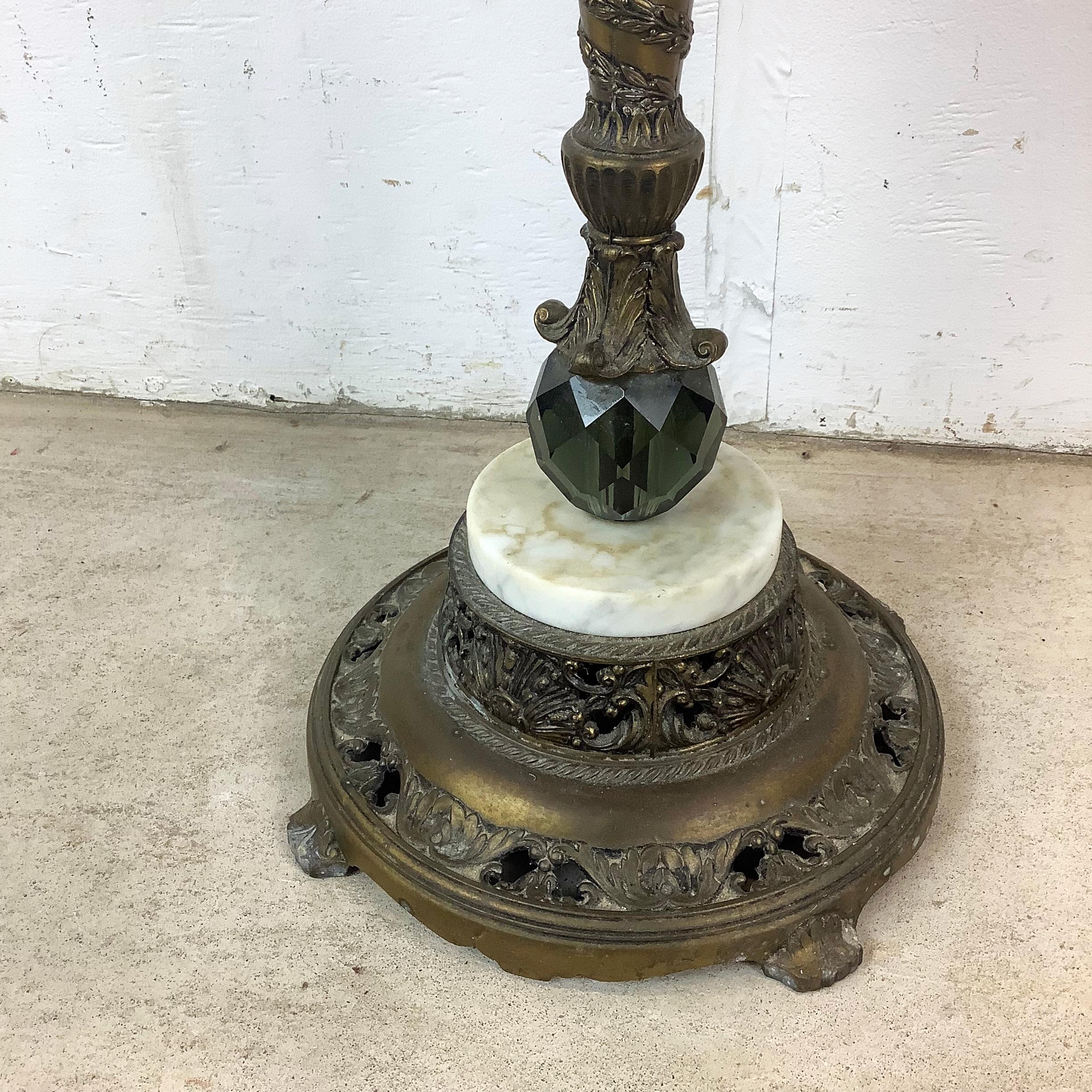Ornate Antique Marble Top Side Table en vente 6