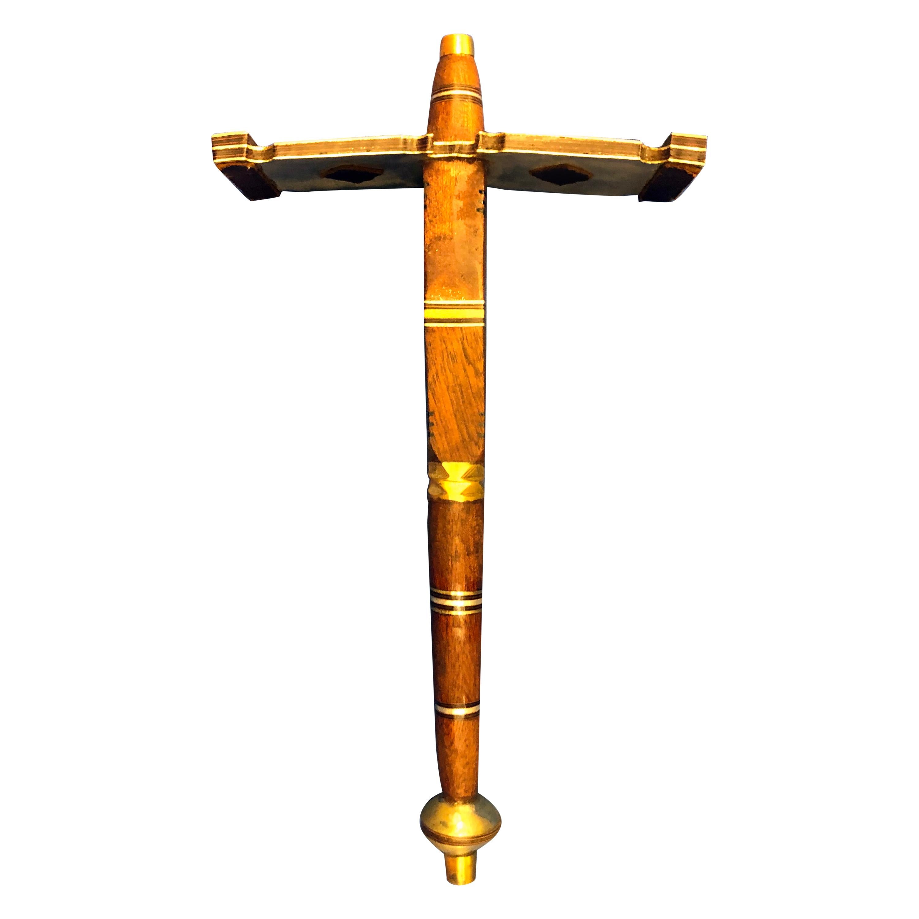Hammer à sucre marocain ancien orné, gravé en argent de Tuareg en vente