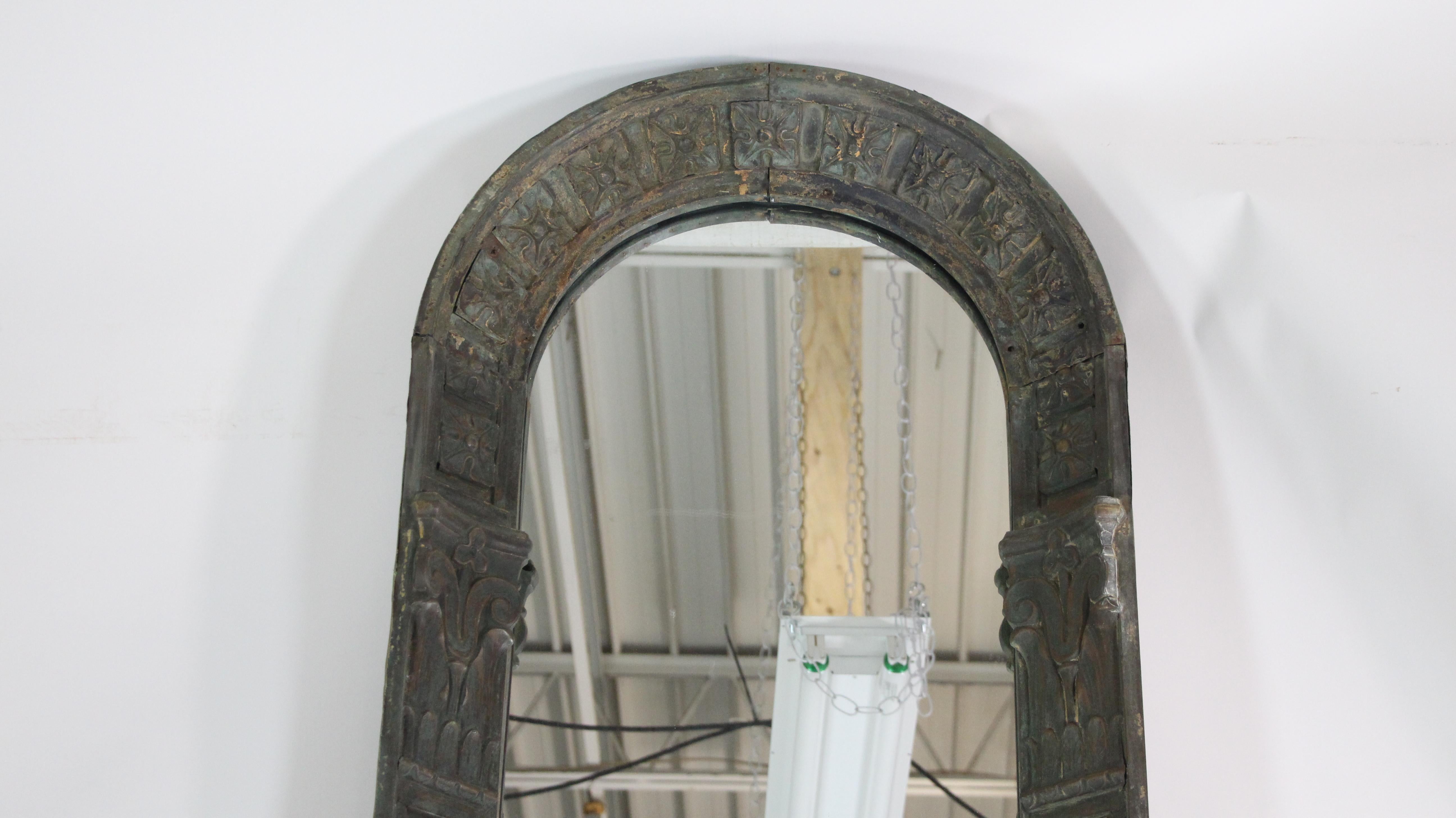 Ornate Arched Copper Molding from 57th St. Crown Building, NYC Mirror 5