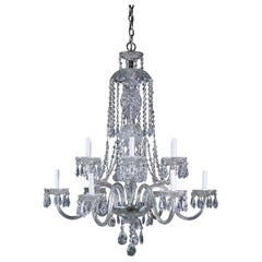 Ornate Beaux Arts 10 Arm Crystal Chandelier NY Plaza Hotel