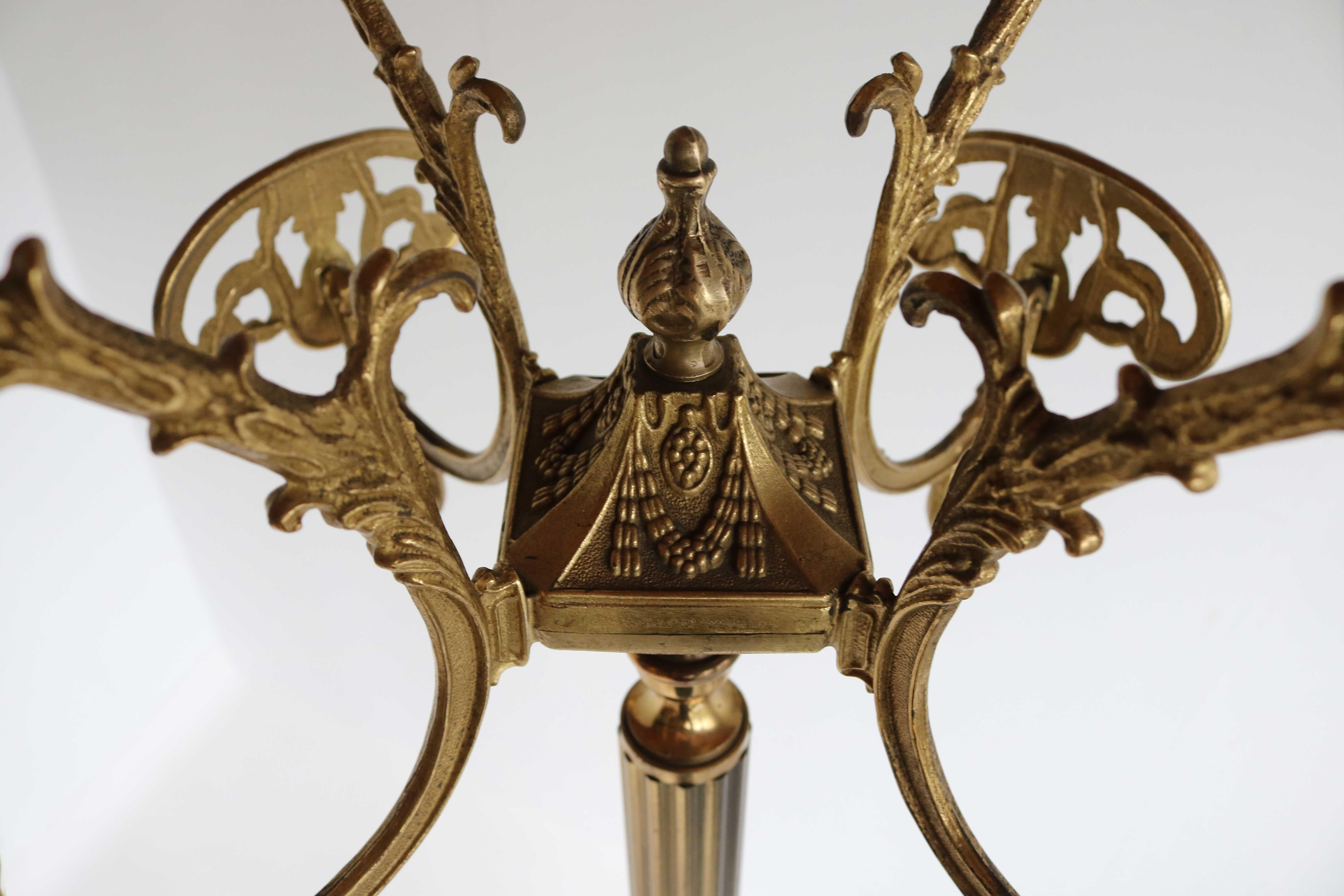 Ornate Brass Free Standing Coat Hat Rack Italian Hall Tree Stand Dolphin, 1960s For Sale 2
