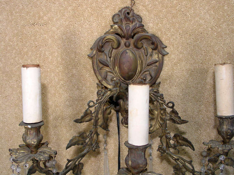 Aplique Rococó de Bronce Ornamentado Desconocido en venta