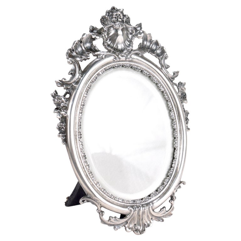 Cadre Photo Argent Sterling 925 VALORI Modèle Cupido 13x18 Cm Baroque Neuf