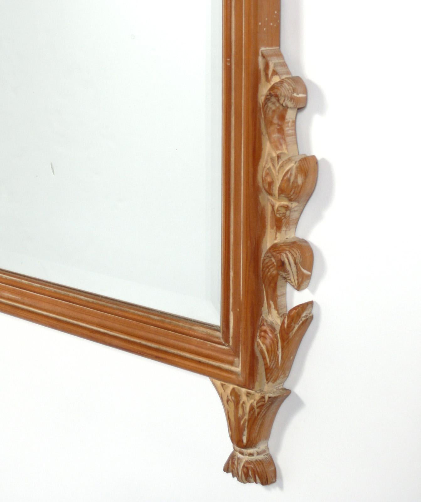 Americano Ornate Carved Pine Mirror 54.5