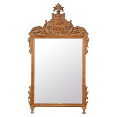 Ornate Carved Pine Mirror 54.5"H x 30.5"W