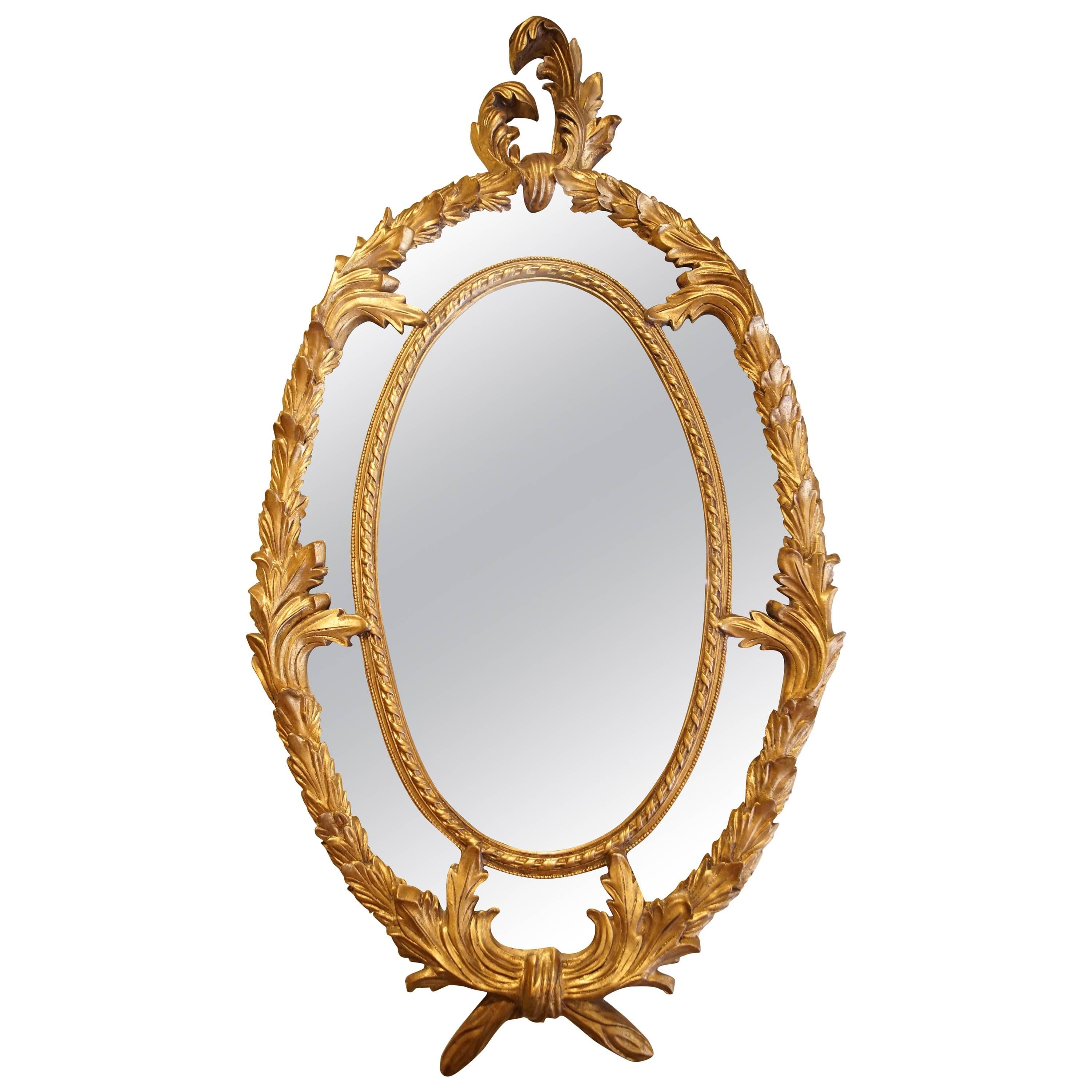 Ornate Carved Wood Mirror
