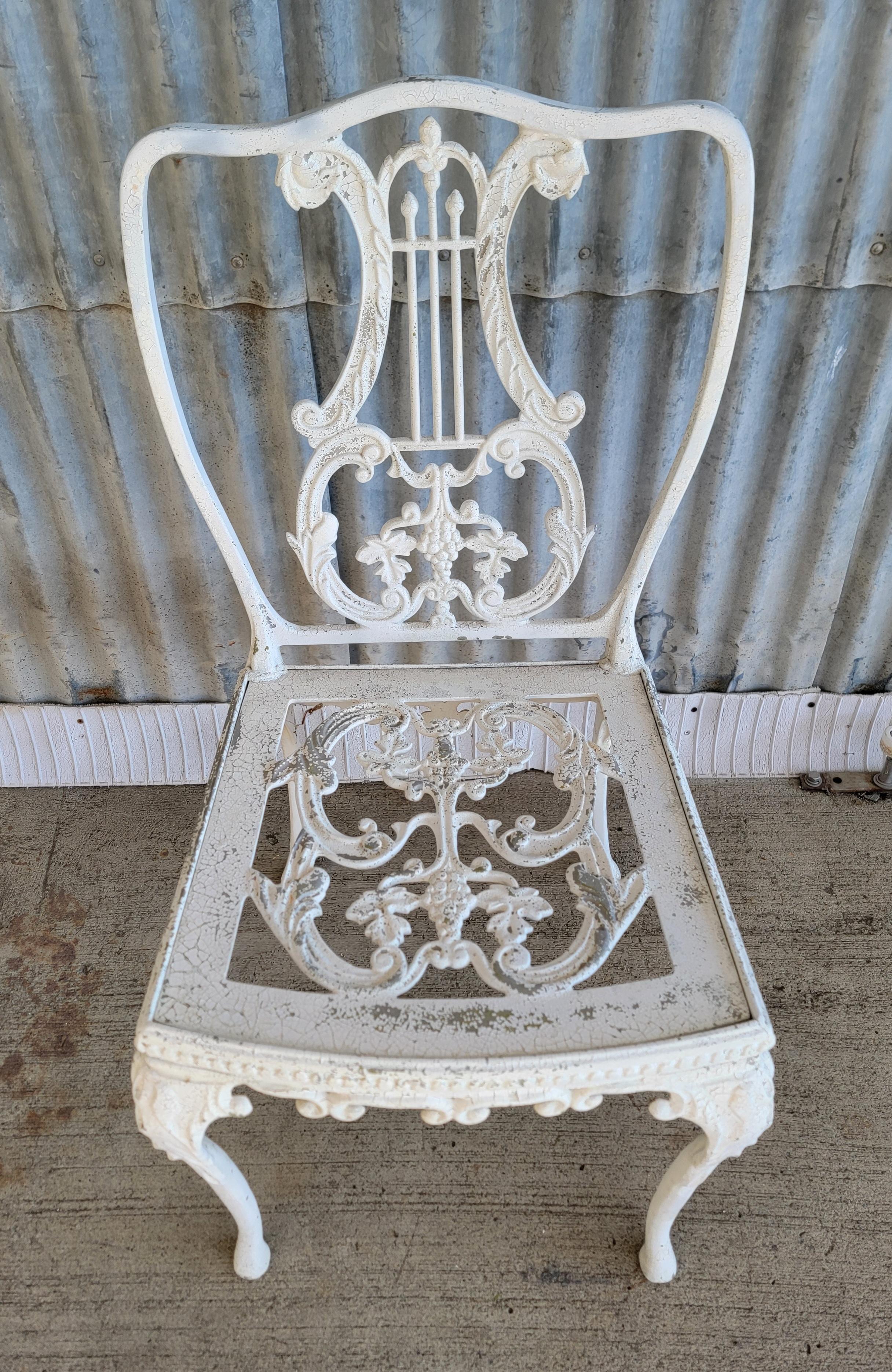 Ornate Cast Aluminium 5 Pieces Esstisch & Stühle Patio Set im Angebot 4