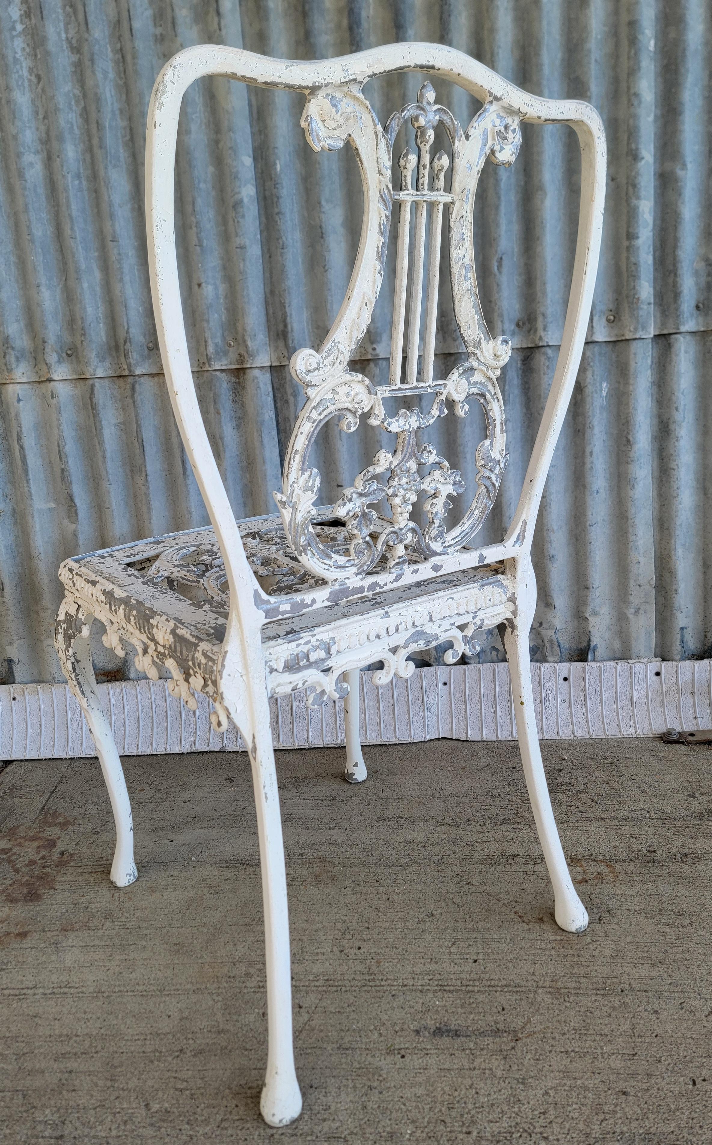 Ornate Cast Aluminium 5 Pieces Esstisch & Stühle Patio Set im Angebot 5