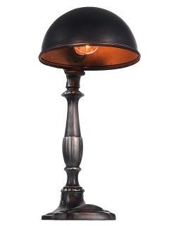 Ornate Cast Darkened Aluminum Jewelers Counter Lamp