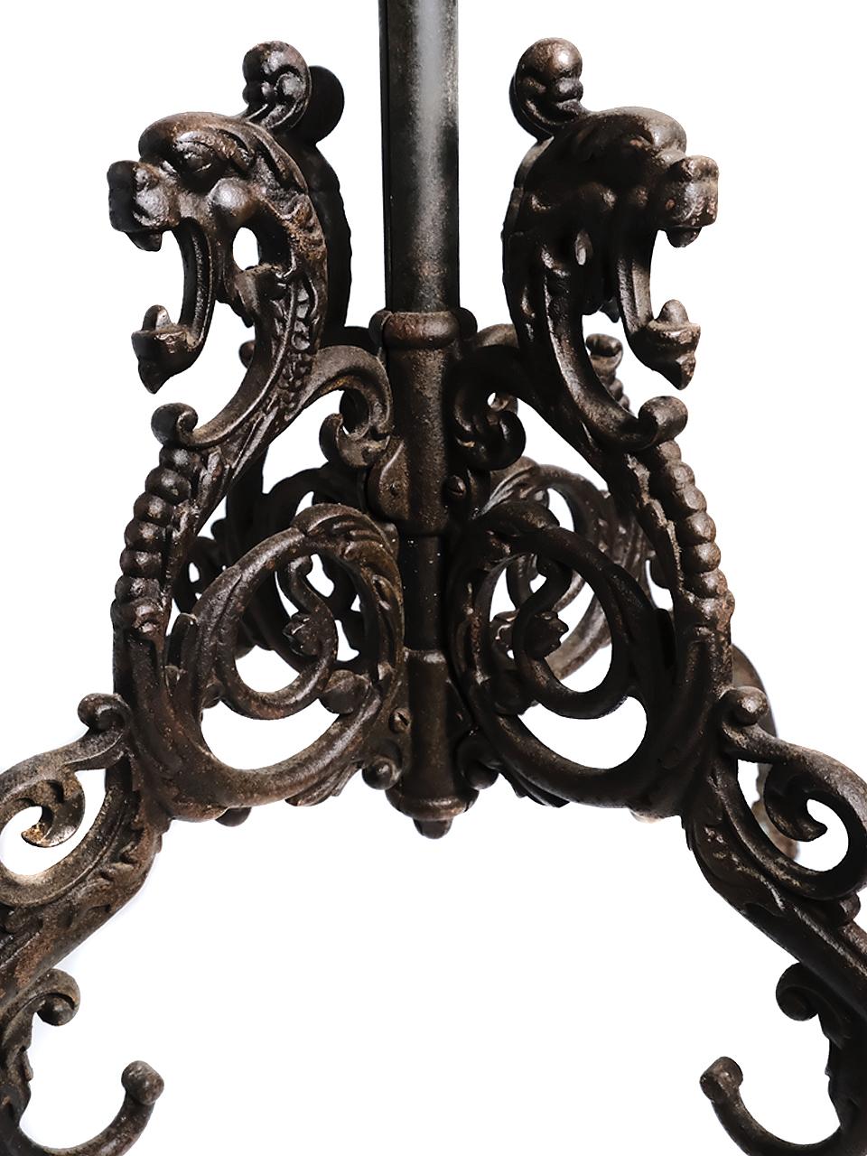 antique cast iron coat rack