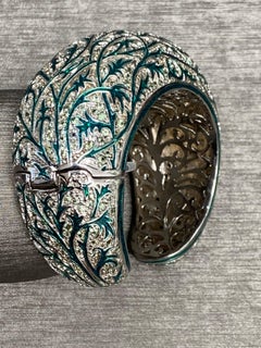 Lierre grimpant orné, bracelet péridot vert