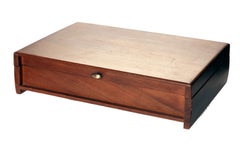 Set di posate ornate in scatola originale di legno duro, servizio /8