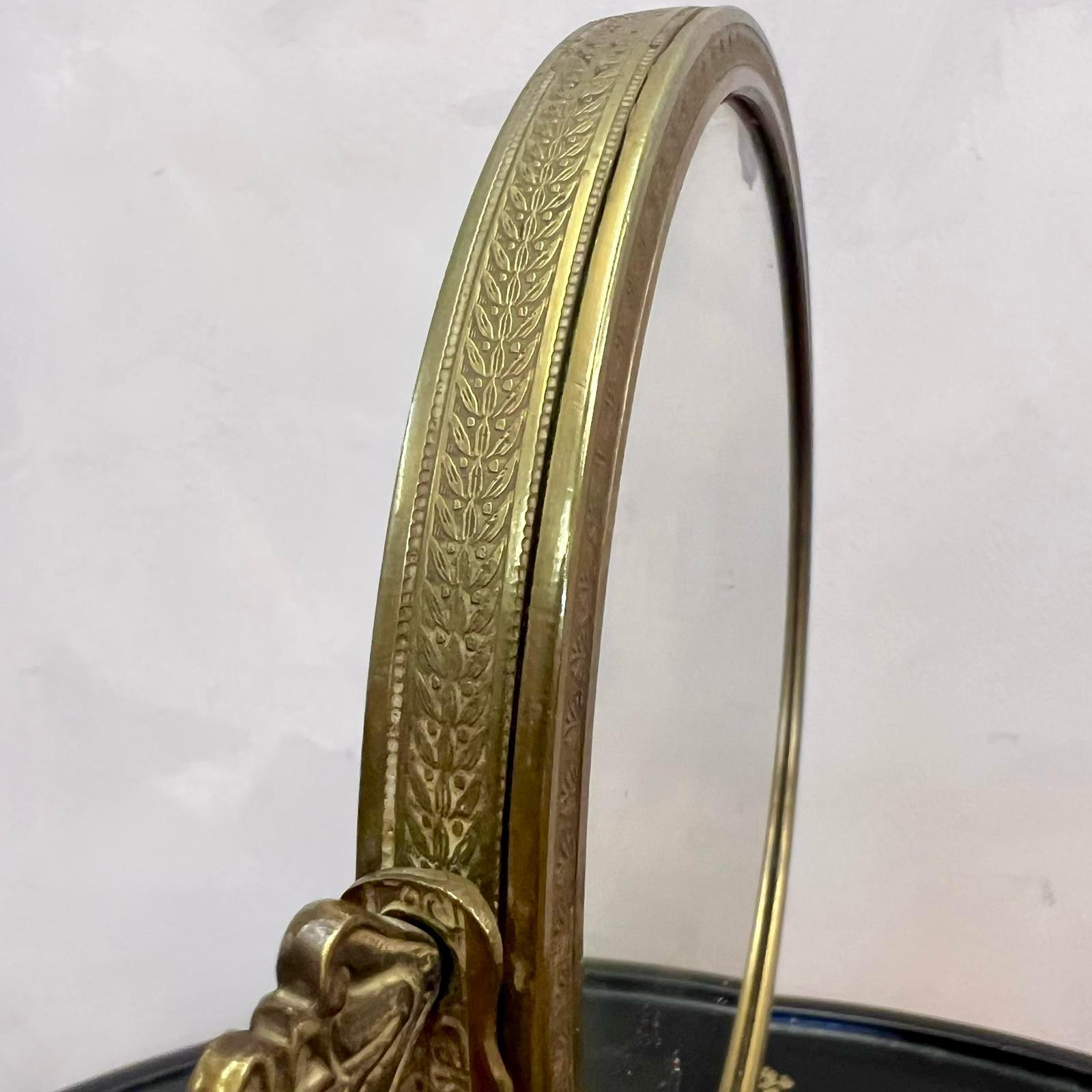 Miroir habillé français orné en bronze doré et marbre C1880 en vente 2