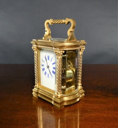 Ornate French Gilded Repeating Carriage Clock