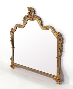 Ornate Gilt Mirror 36.5"H x 40.5"W Circa 1940s
