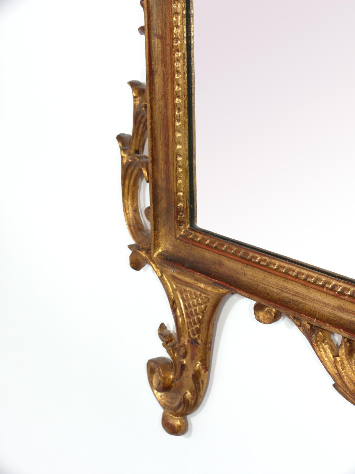 Italian Ornate Gilt Mirror For Sale