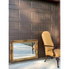 Ornate Giltwood Mirror, Rococo Revival Style, Carved Frame, USA, 1960s