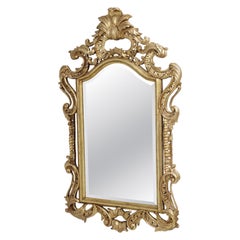 Ornate Gold Leaf Giltwood Frame Mirror