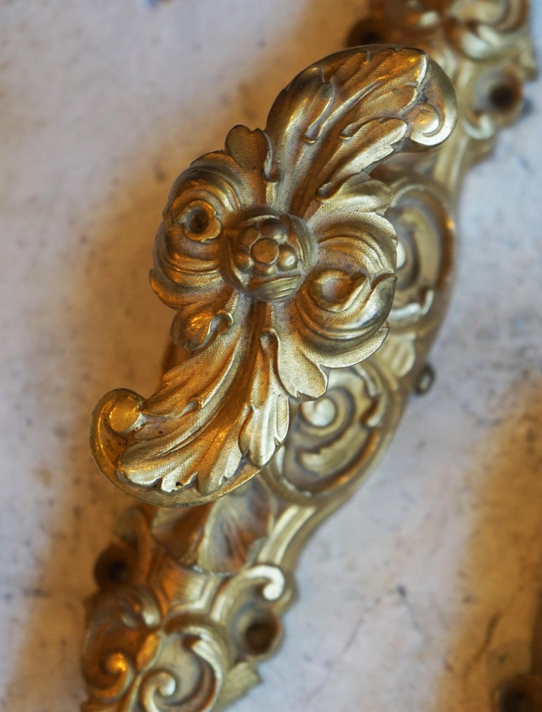 Ornate GoldPlated Antique Door Knob For Sale at 1stDibs