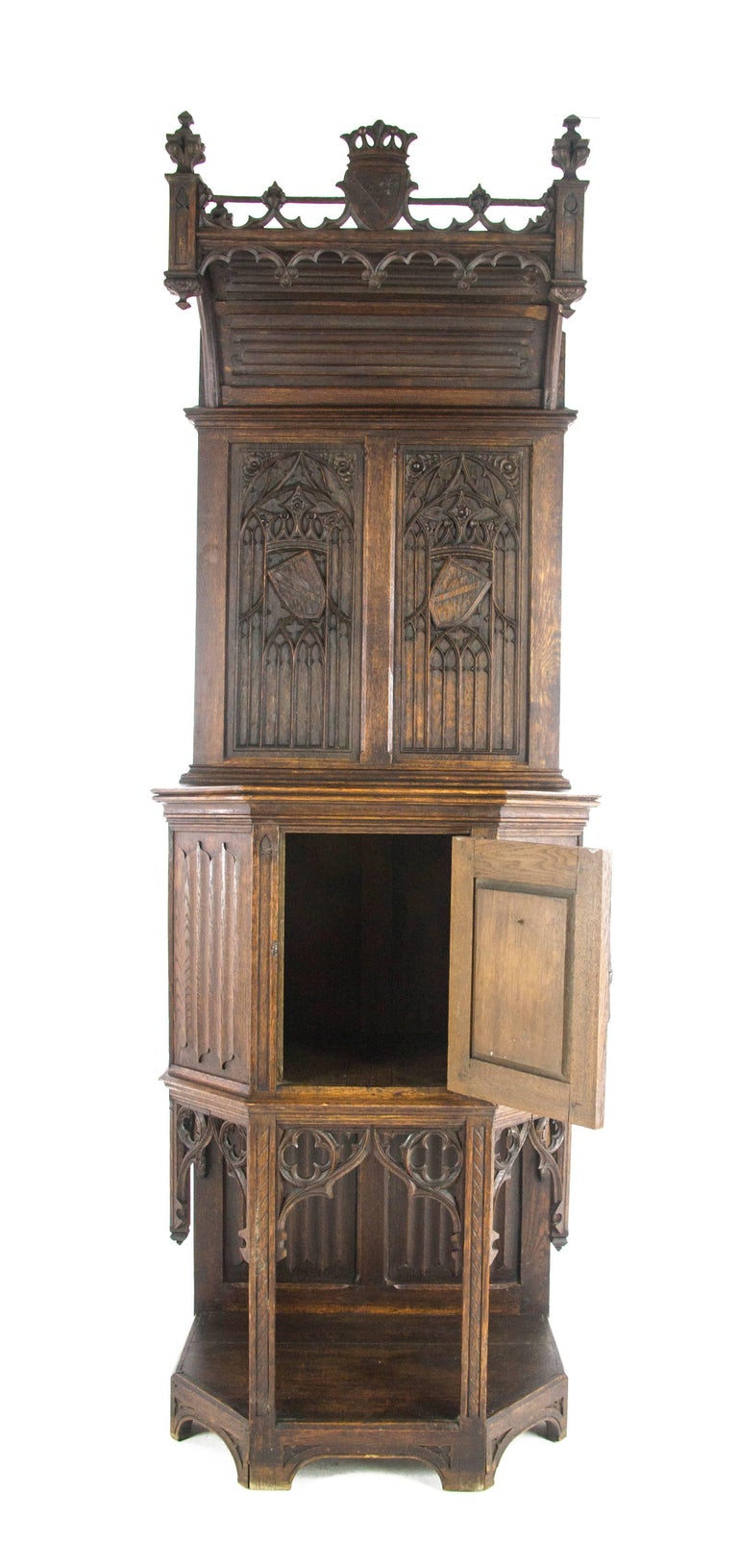 Ornate Gothic Cabinet, Antique Cabinet, Argenterie Cabinet ...