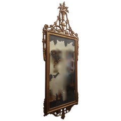 Antique Ornate Hand Carved Mirror