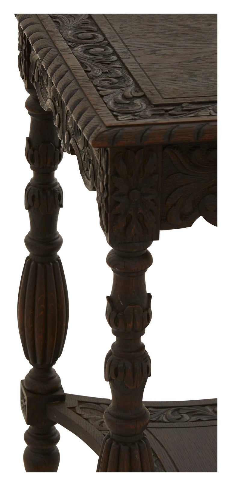 Ornate Hand Carved Side Table at 1stDibs