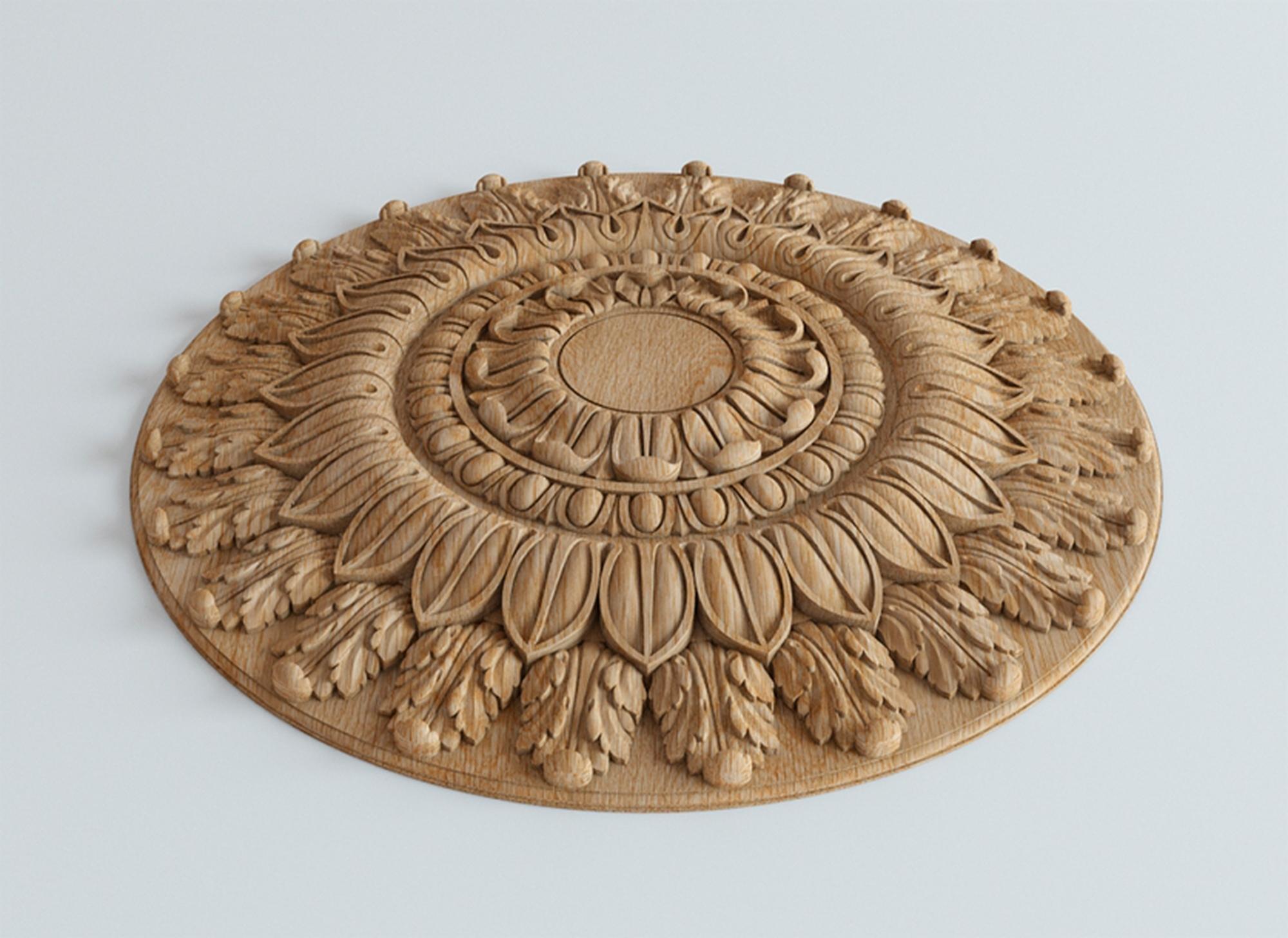 small wood rosettes