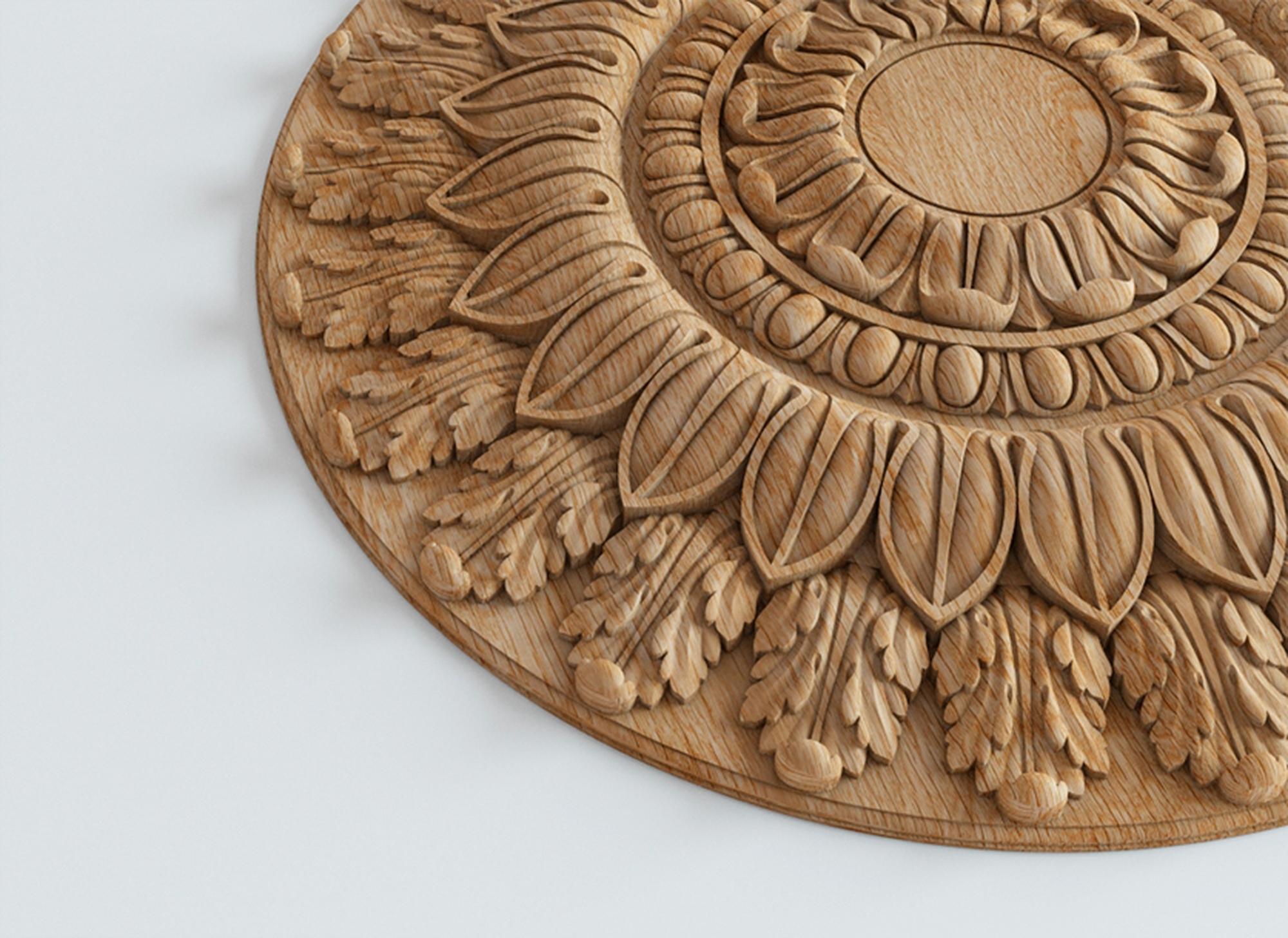 wood rosettes for furniture