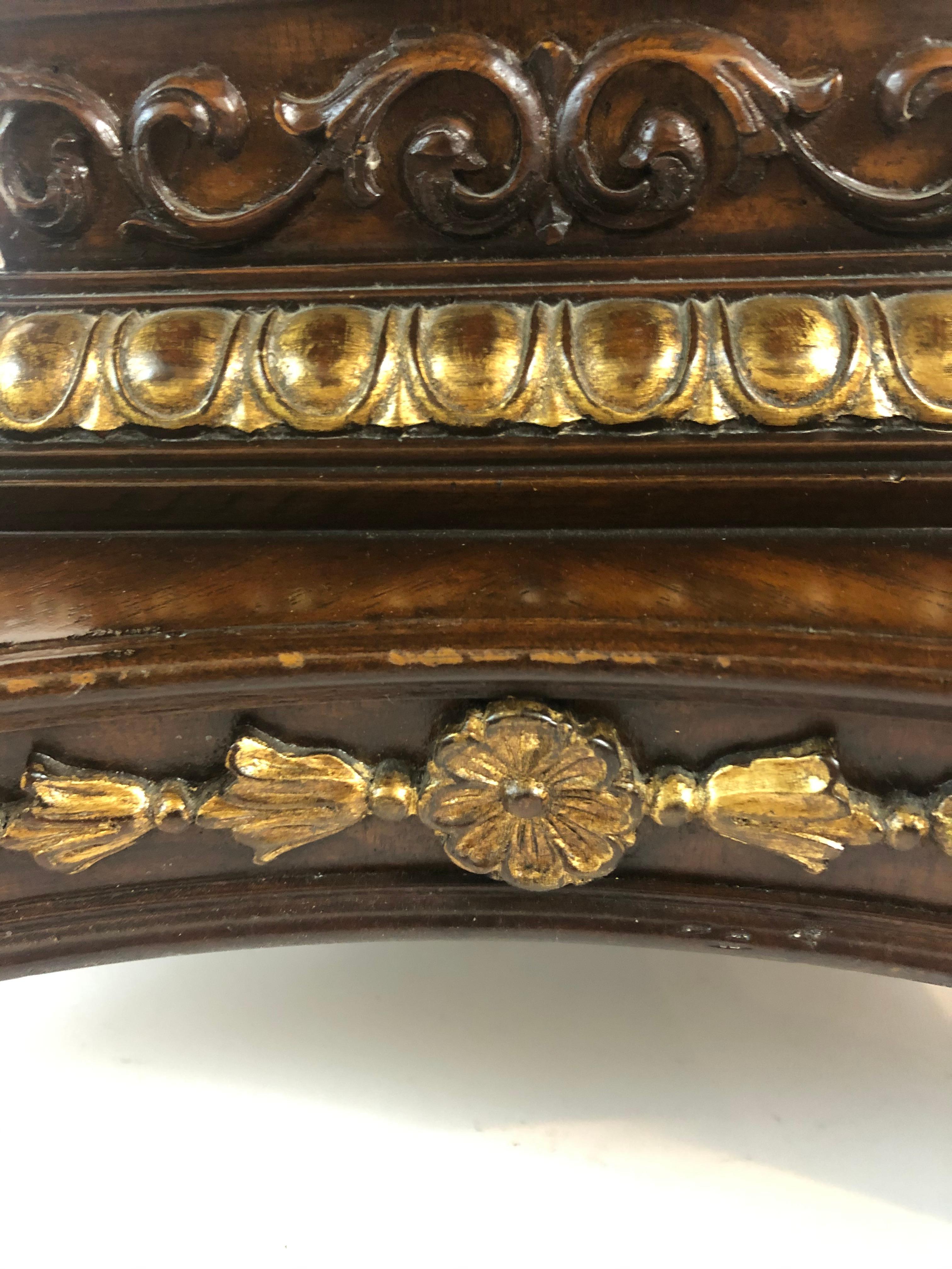 Ornate Inlaid Round Center Table with Gilt Decoration by Maitland Smith 2