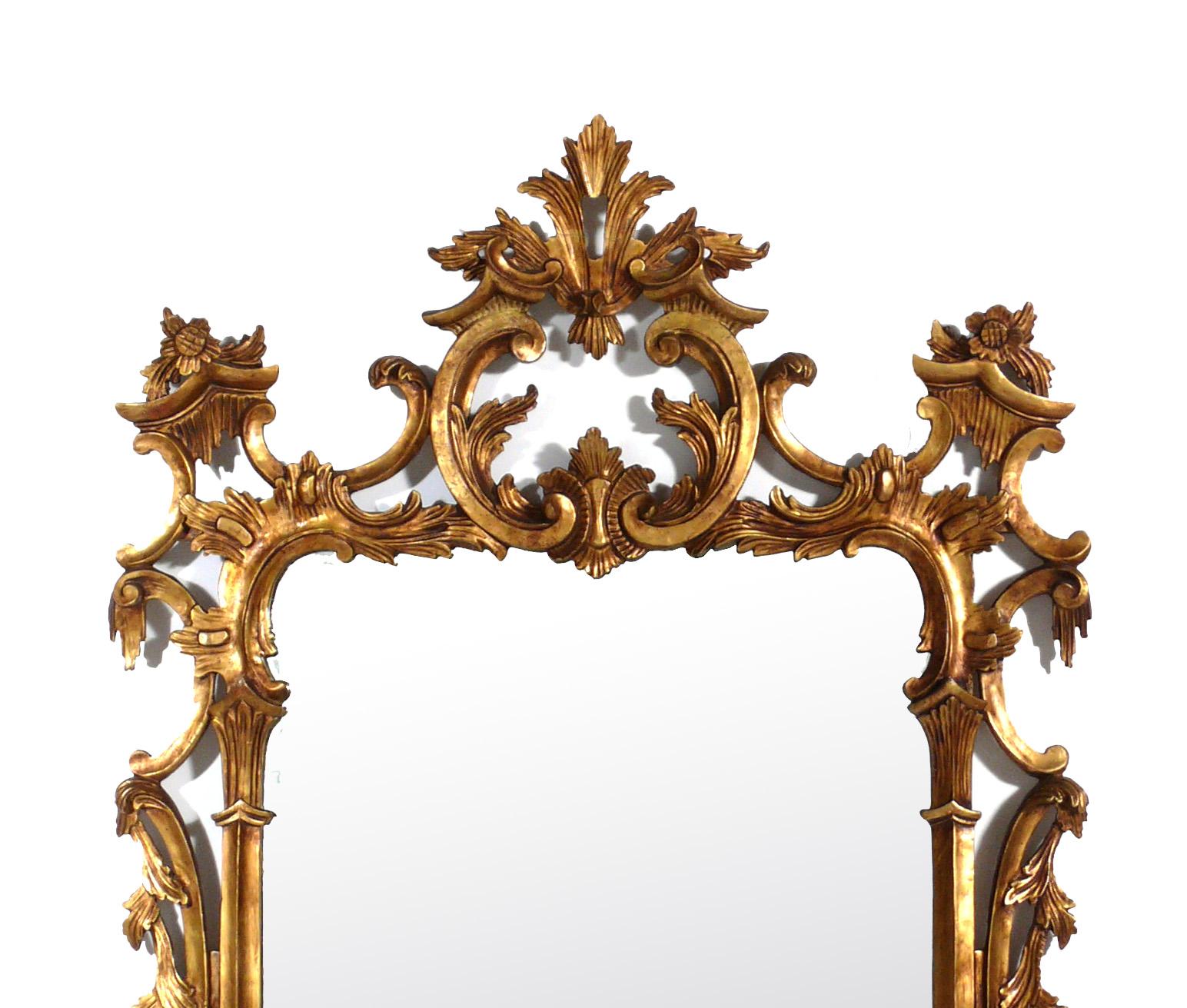 Hollywood Regency Ornate Italian Gilt Mirror