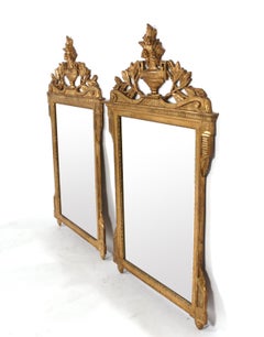 Ornate Italian Gilt Mirrors from The Carlyle Hotel NYC - Pair Available